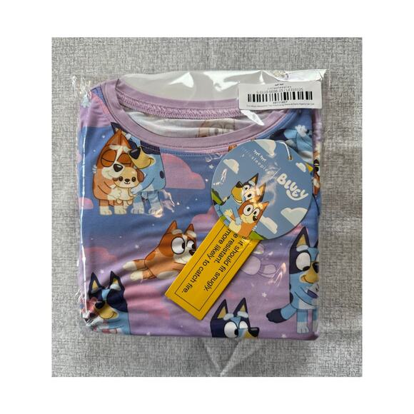 Little Sleepies Pink Bluey Sleepytime Size 5/6